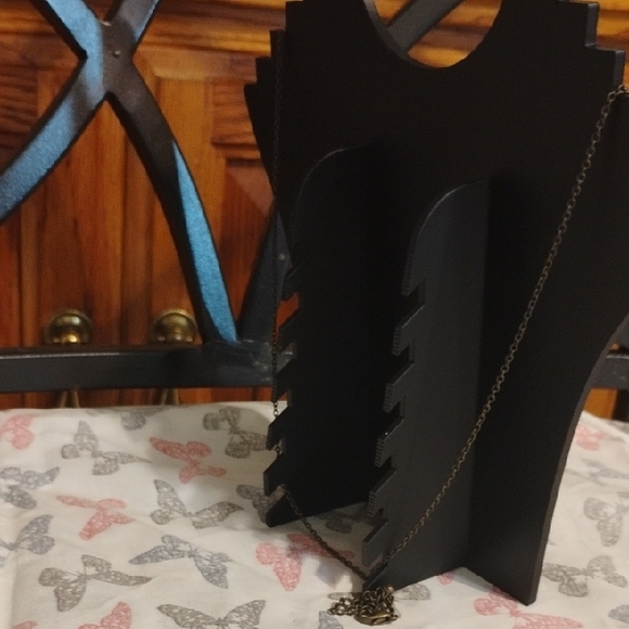 🐘 Copper Necklace w/ Faux Tusks ✨ Boho Statement - Picture 3 of 3